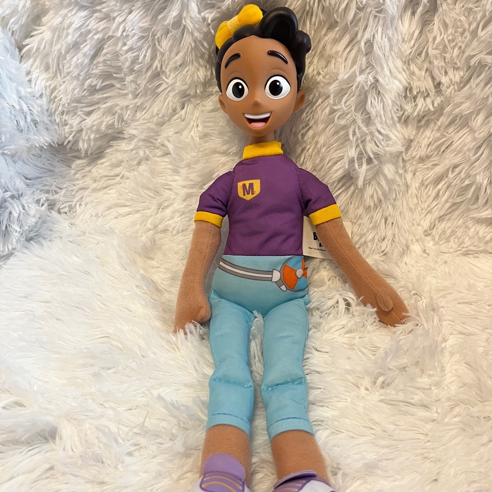 Charming Plush Toy with Purple and Blue Outfit Blippi Meekah